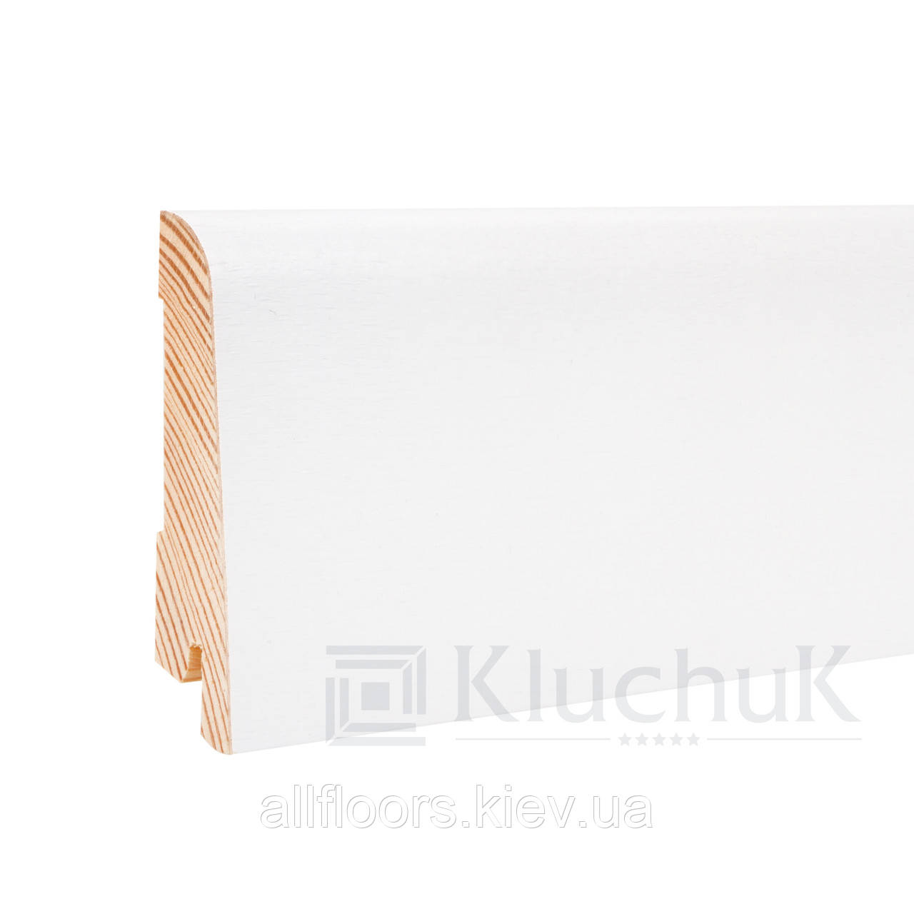 Плінтус Kluchuk White Plinth KLW-01 Євро 60мм
