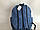 Льняний рюкзак жіночий тканинний синій з Фламінго Одеса 7 км, фото 2