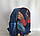 Льняний рюкзак жіночий тканинний синій з Фламінго Одеса 7 км, фото 3