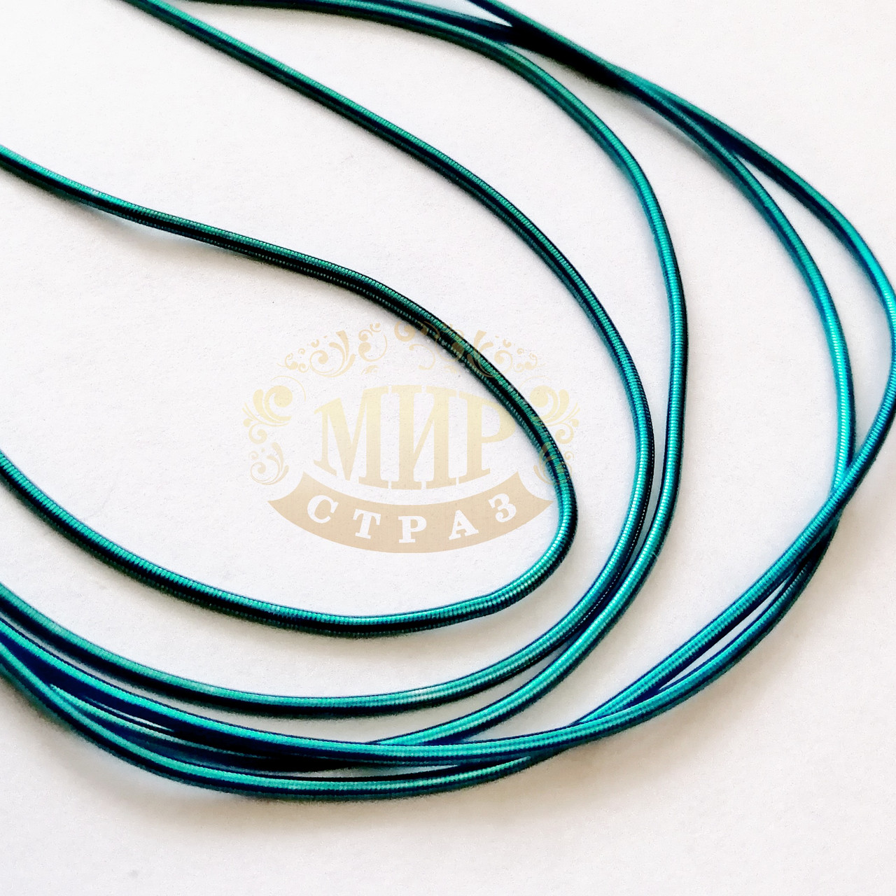 Канітель м'яка гладка, колір Аквамарин, діаметр 1 мм*5 грам