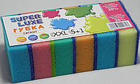 Губки кухонні Super luxe XXL Гігант 5+1шт/уп