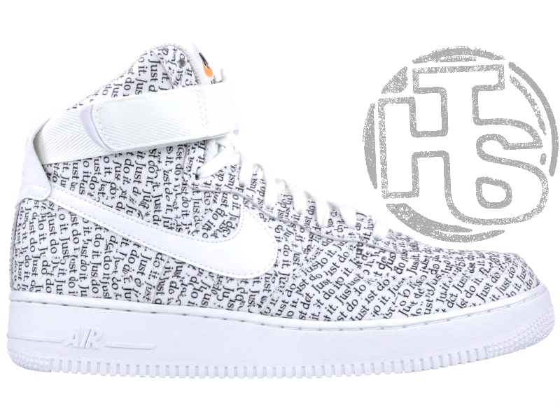 Чоловічі кросівки Nike Air Force 1 High "Just Do It" Pack White/Black AQ9648-100