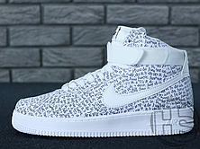 Чоловічі кросівки Nike Air Force 1 High "Just Do It" Pack White/Black AQ9648-100, фото 2