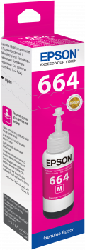 Контейнер с чернилами Epson L100/ L200 Magenta (C13T66434A)