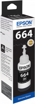 Контейнер з чорнилом Epson L100/L200 Black (C13T66414A)