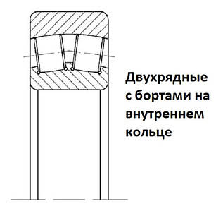 3003ХХХ Підшипники дворядні з фланці на внутрішньому кільці