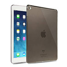 Чохол-накладка для Apple iPad Air 2, силіконовий, прозорий, чорний /case/кейс /айпад