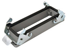 Корпус для промислового роз'єму багатоконтактного багатополюсного типу HDC (Heavy Duty Connectors) 24P+E / 16A / 500V, накладної для контактів "мама"