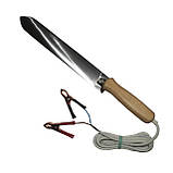 Ніж Гуслия електричний ПРОФІ з нержавіючої сталі — 280мм, з блоком живлення Pulse, фото 2