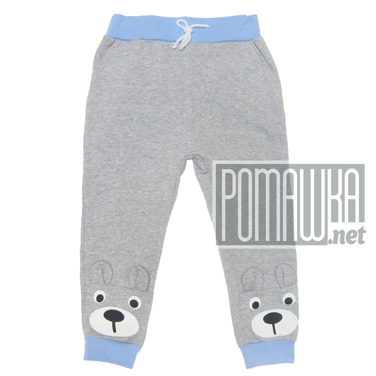 Дитячі спортивні штани для хлопчика р. 116 з начосом тонкі тканина ФУТЕР 3862 Сірий