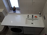 Стільниця з умивальником у ванну (литий умивальник +2700грн./шт. додатково), фото 2