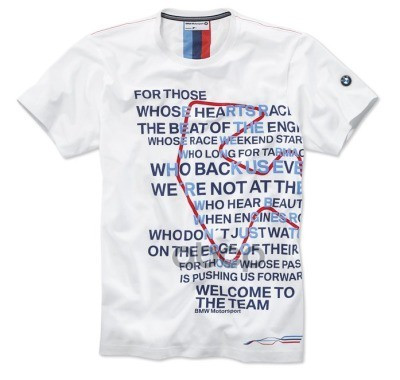 Чоловіча футболка BMW Motorsport Graphic T-Shirt, men, White (80142285825)