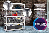 215х180х40 Стелаж 5 полиць ДСП/МДФ 300 кг на полицю поличний оцинкований металевий на склад гараж підвал, фото 3