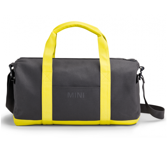 Спортивна сумка MINI Duffle Bag Colour Block, Grey / Lemon, артикул 80222445673