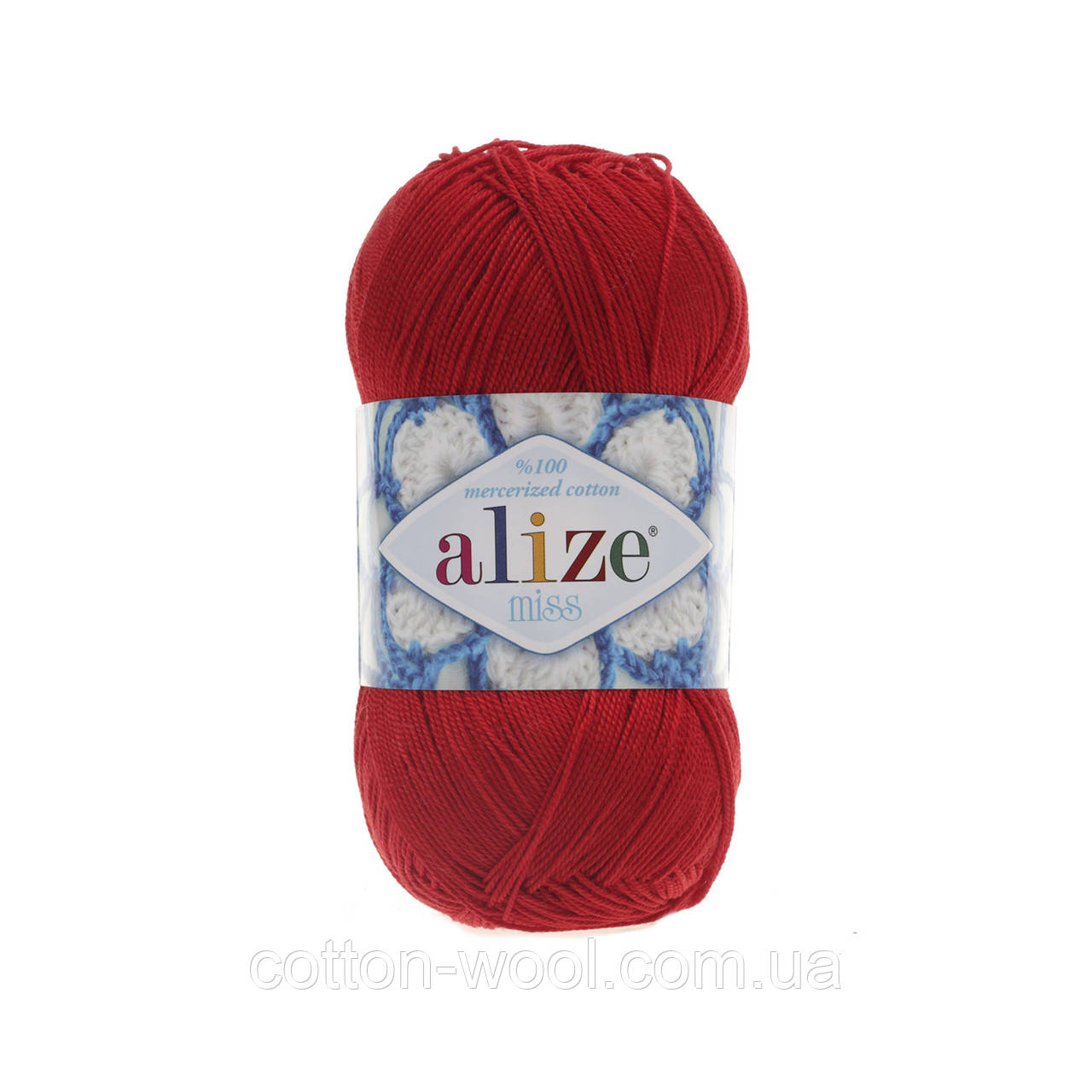  Alize Miss (Алізе Міс) 100% мерсеризована бавовна 56 червона