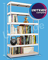 240х180х70 Стелаж 5 полиць ДСП 400 кг на полицю поличний оцинкований металевий на склад, фото 7