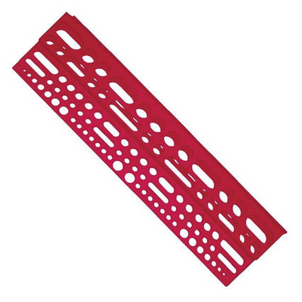 Полиця пластикова з отворами під інструмент 610*150*45 мм INTERTOOL BX-0001