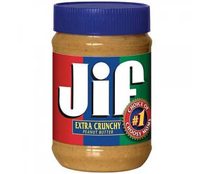 Арахісова паста (олія) Jif Extra Crunchy, 793 грам. США Джиф