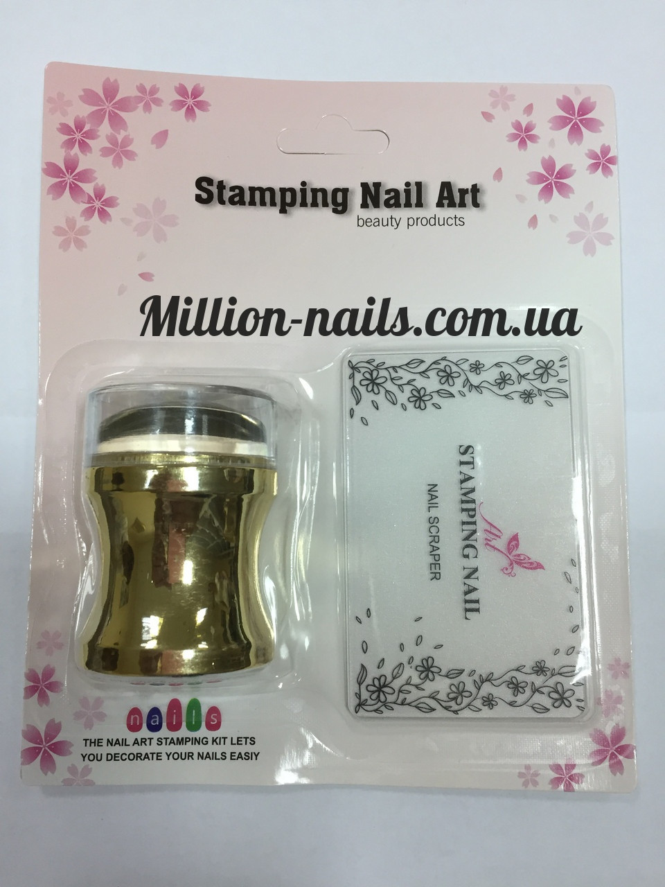 Набір для стемпинга штамп і скрапер Stamping Nail Art