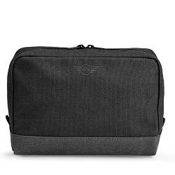 Велика косметичка Mini Pouch Big, Material Mix, Black / Grey, артикул 80212445659