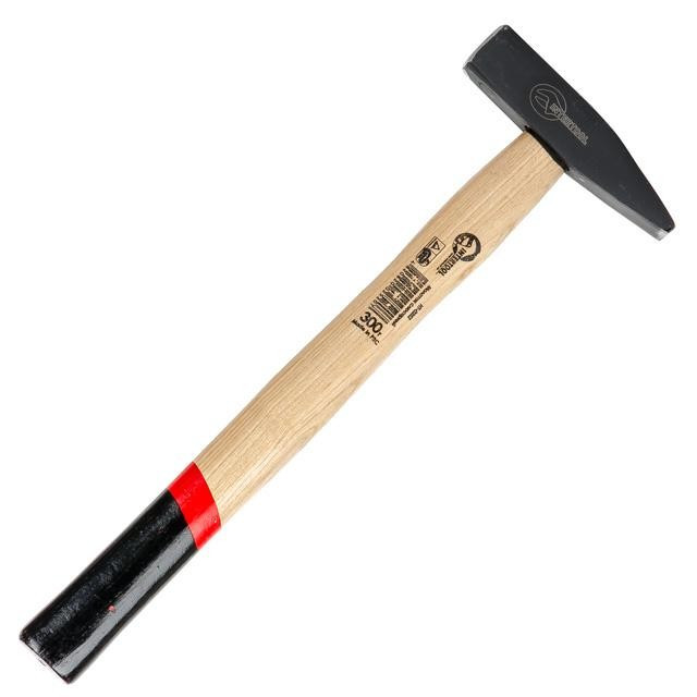 Молоток слюсарний 300 г ручка ясен INTERTOOL HT-0252, фото 1