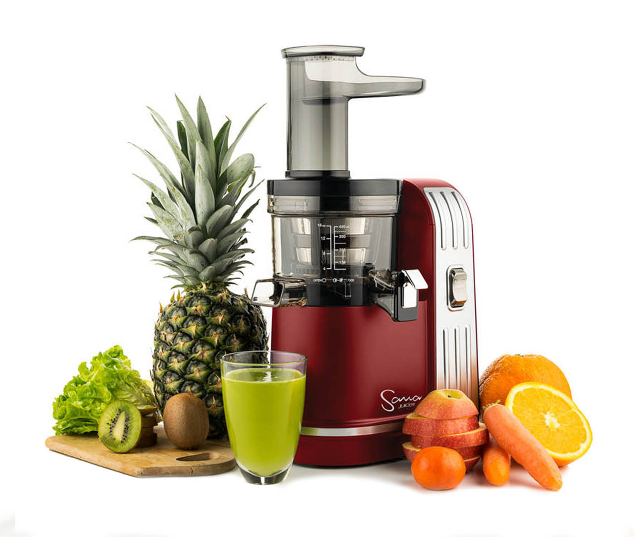 SANA EUJ-828 RED шнекова соковичавниця, фото 1