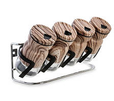 Набір для спецій, 4 ємності на підставці SP-05