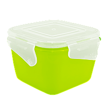 168059/2 харчової Контейнер з затиском Алеана "Фієста", 0,45 л. квадр, (оливки)