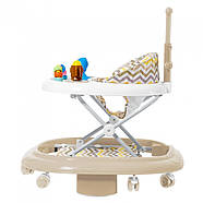 Ходунки CARRELLO Eterno CRL-9607 Beige 3 в 1 (ходунки, гойдалка, каталка), фото 2