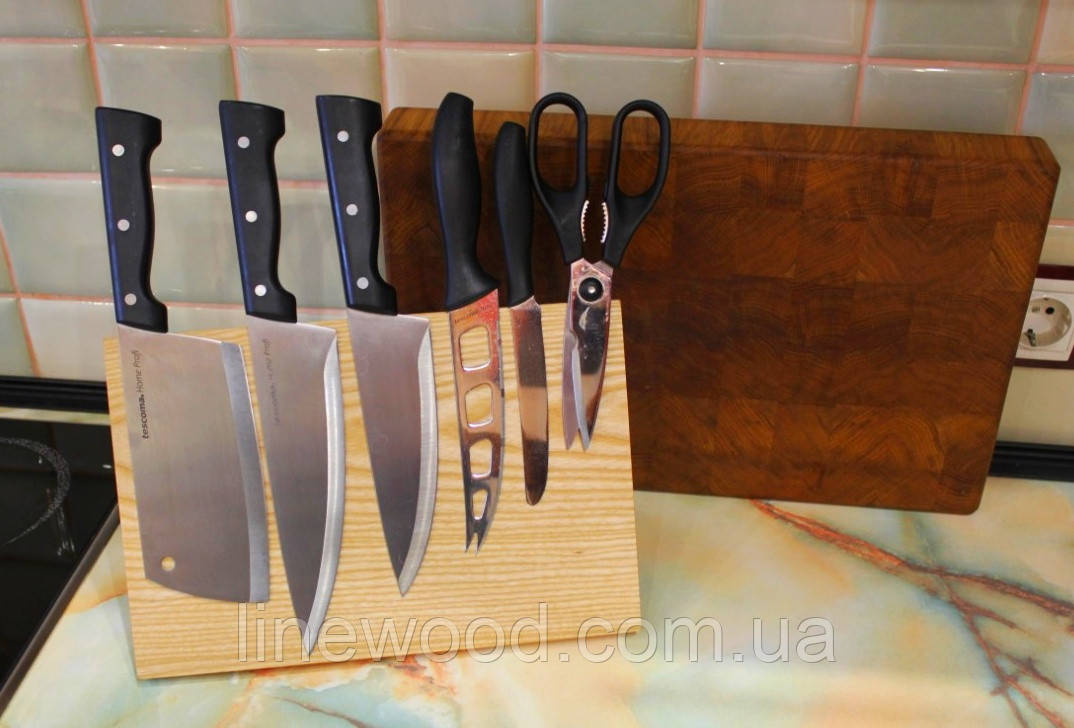 Магнітний тримач для ножів із ясена 20х30 см