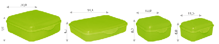 168015/3 універсальний Контейнер з затиском Алеана ., XS (11,5*8,5*6), (жовтий. прозр), фото 2