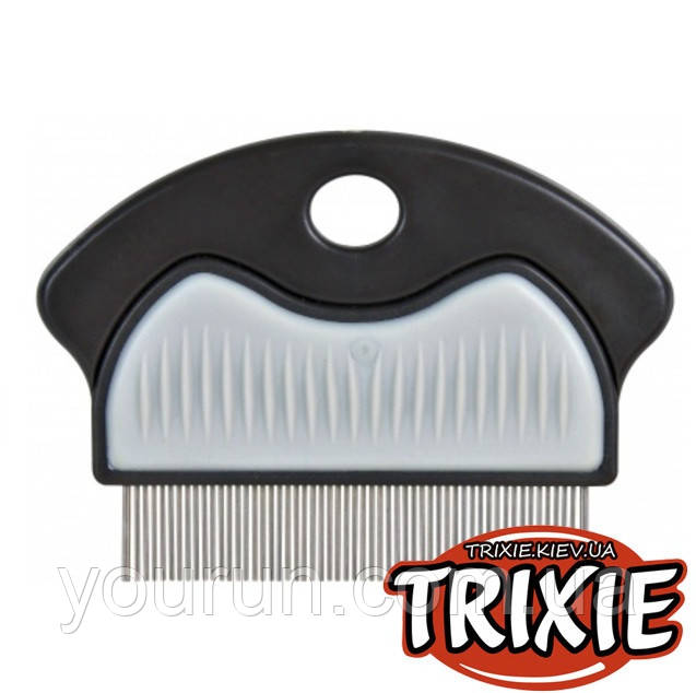 Trixie (Тріксі) Flea and Dust Comb - Гребінь металевий, з пластиковою ручкою для собак і кішок, 7см