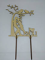 Топер I love you 29*15см