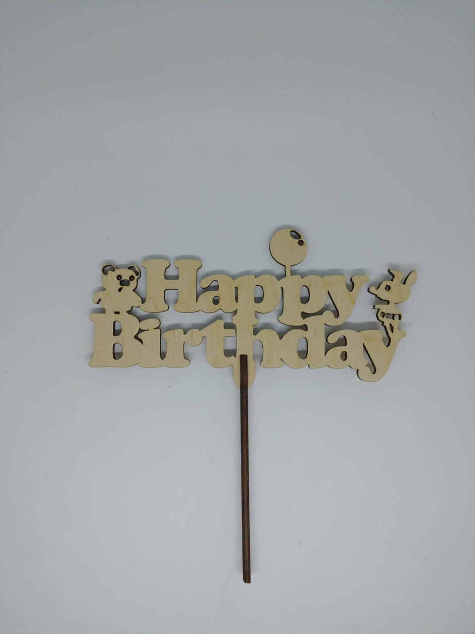 Топер Happy Birthday 18*16см