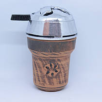Комплект для кальяну чаша Solaris (з глини, висота 77 мм) + Kaloud калауд регулятор жару, фото 3