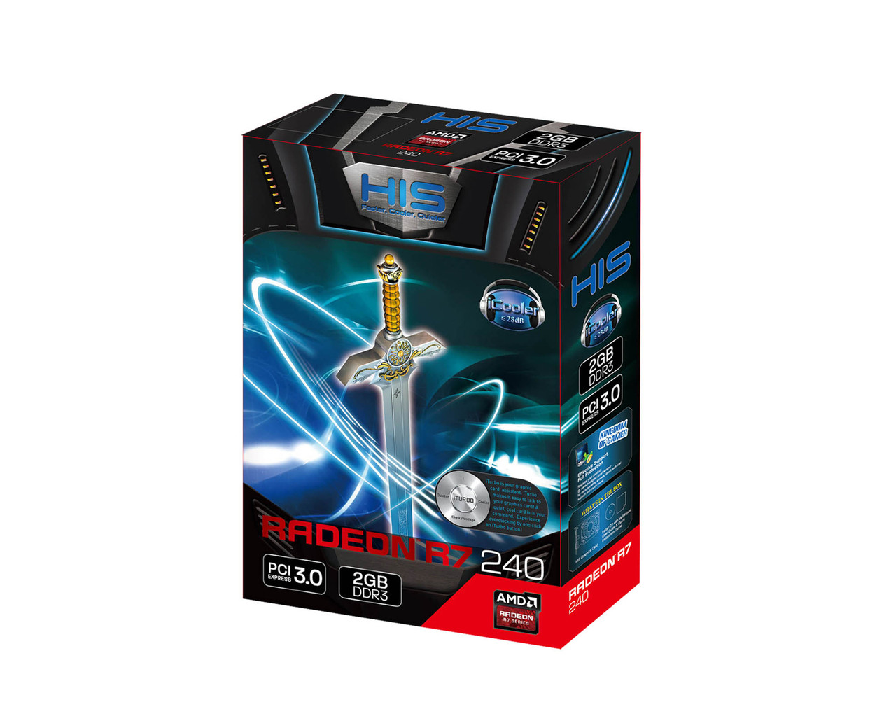 Купити Відеокарта HIS Radeon R7 240 iCooler (H240F2G) у Києві від