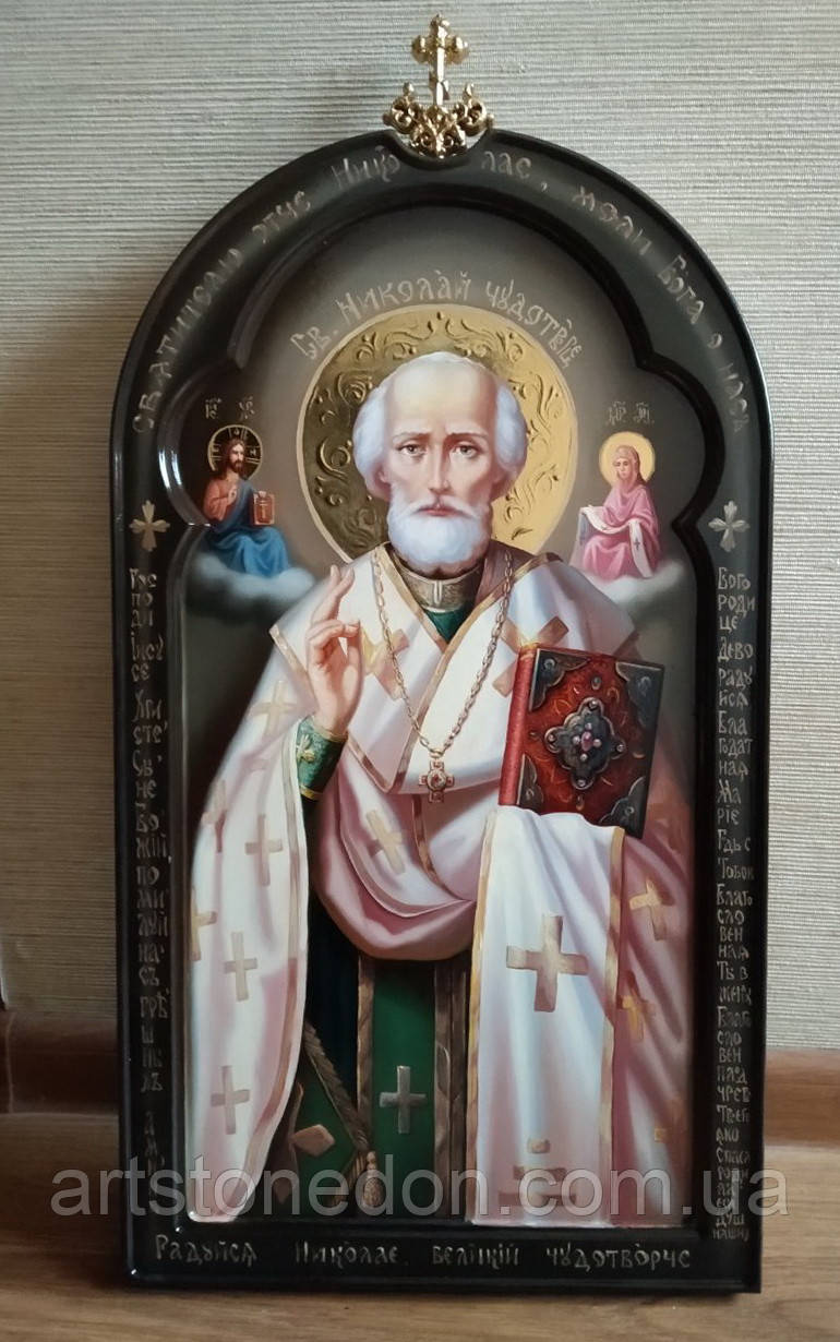 Рукописні ікони. Ікона Миколай Чудотворець Мерлікійський 53*30 см