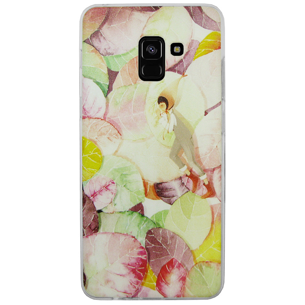 Чохол з малюнком Printed Silicone для Samsung A530 Galaxy A8 2018 Листя