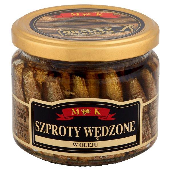 Шпроти в олії Szproty Wedzone M&K Польща в банці, 250 г.