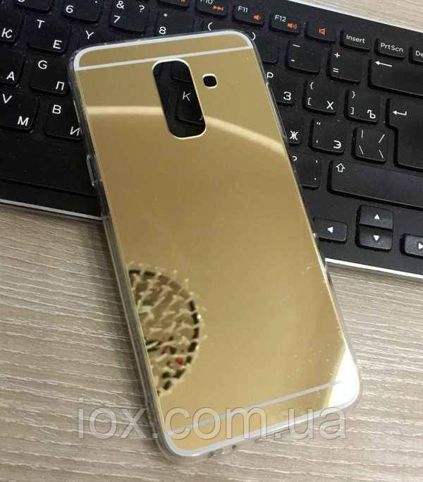 Дзеркальний силіконовий чохол-накладка для Samsung Galaxy A6 Plus 2018