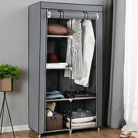 Шкаф текстильный, гардероб "8890" серый