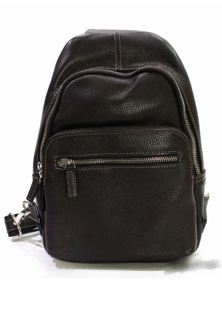 Сумка чоловіча нагрудна з натуральної шкіри стильна міська Катана, фото 1