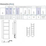 Чорна матова рушникосушка 500х1600 Instal Project PRIMAVERA, фото 9