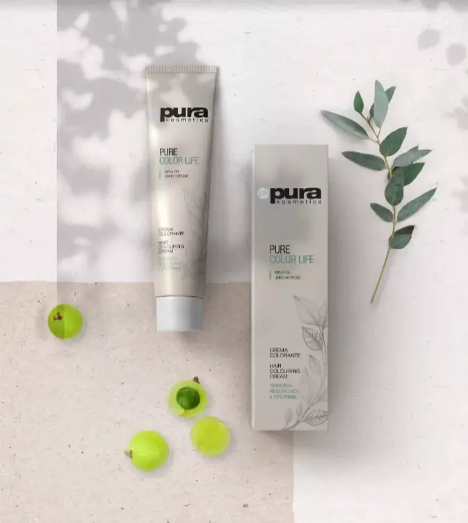 

PURA Kosmetica Безаммиачная краска PURE COLOR LIFE 4/0-середній коричневий