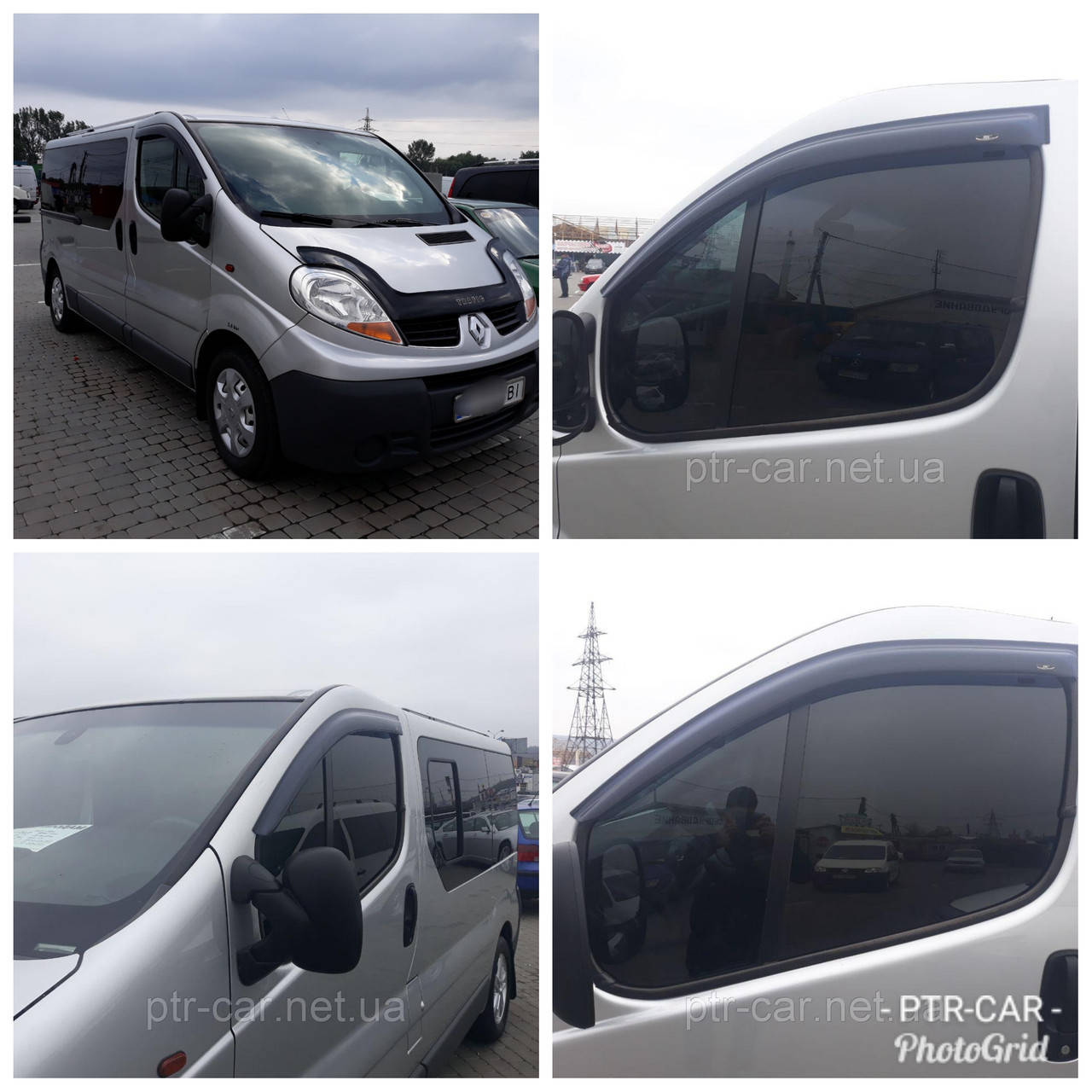 

Дефлекторы окон (ветровики) Opel Vivaro /Renault Trafic 2001-> 2шт (HIC)