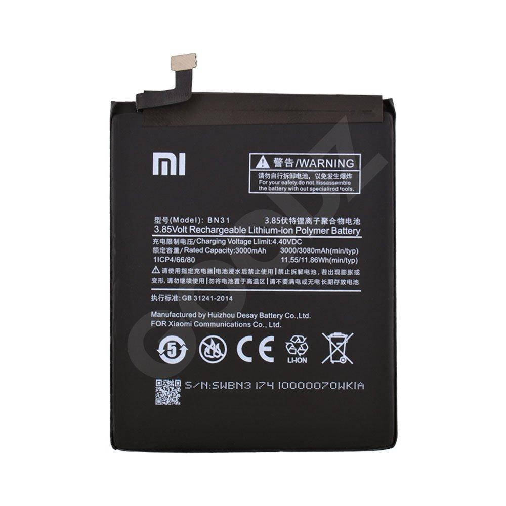 

Аккумулятор для Xiaomi Mi A1, Mi 5X, Redmi Note 5A, 5A Prime (BN31)