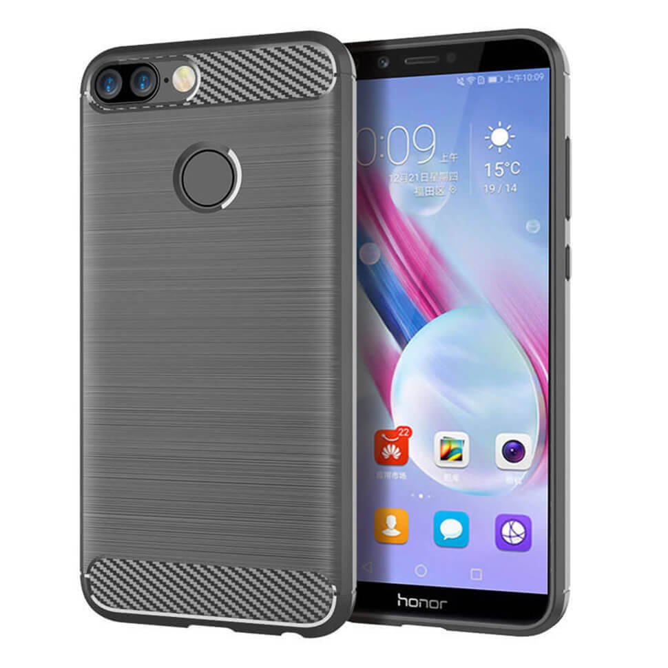 

Чехол Lenuo Carbon Fiber для Honor 9 Lite Gray, Серый