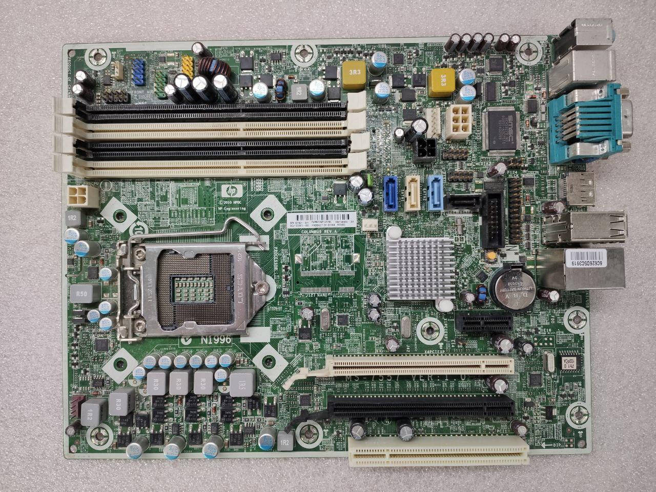 

Материнська плата для ПК HP Compaq 8100 Elite MS-7557 VER:1.0