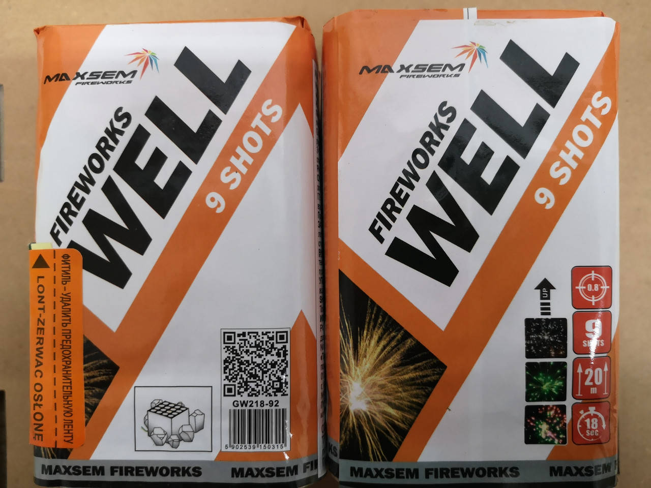 

Фейерверк Салют WELL 9 выстрелов (GW218-92) Maxsem