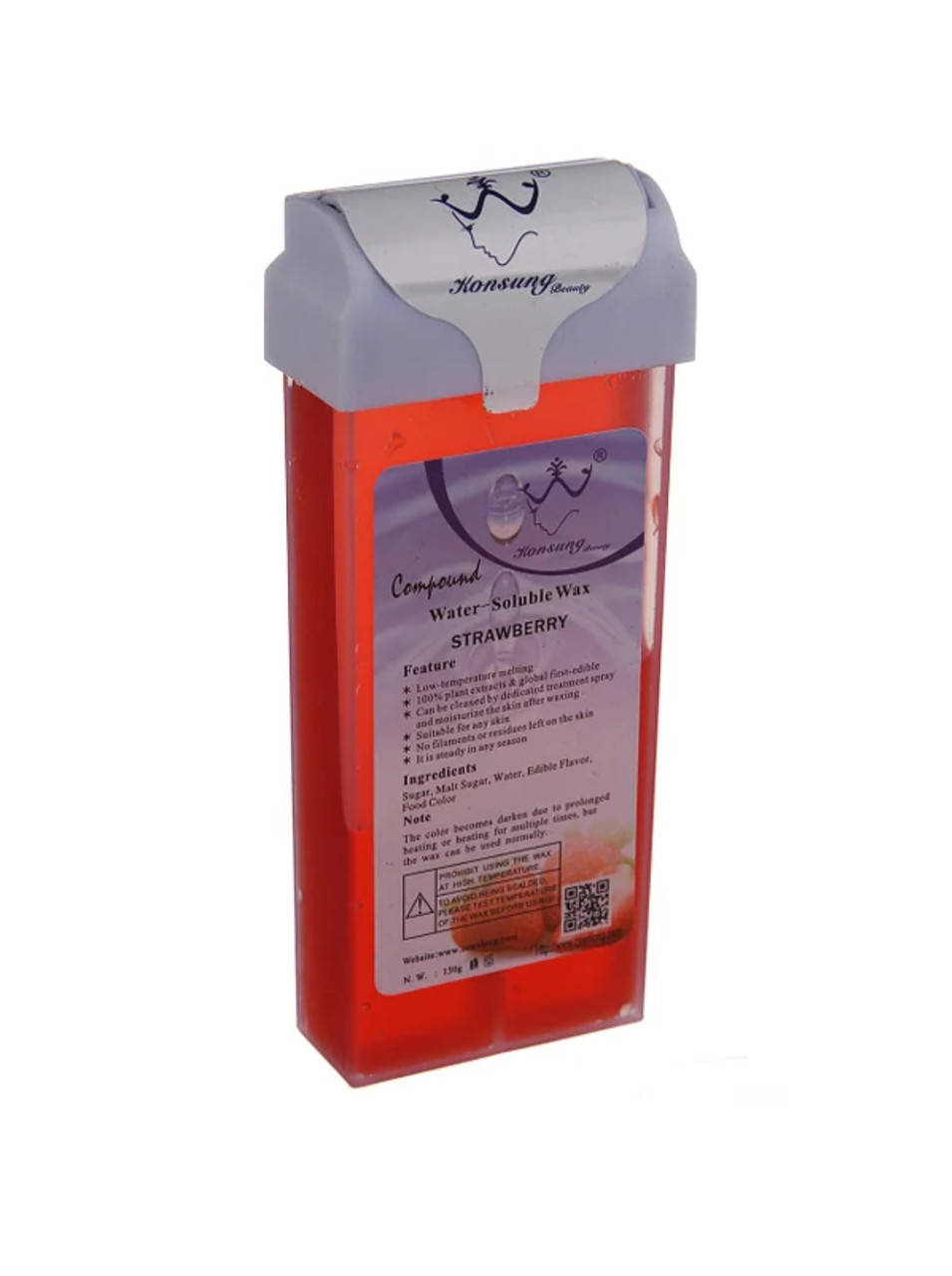 

Кассетный воск для депиляции КЛУБНИКА Konsung Beauty 150г - Воск в кассетах для депиляции воском